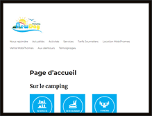 Tablet Screenshot of campingnewday.fr